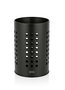 Inde Bote Porta Utensilios de Acero para Cocina, 18 cm de Alto, Color Negro, Medidas 12 x 12 x 18 cm (12 Unidades)