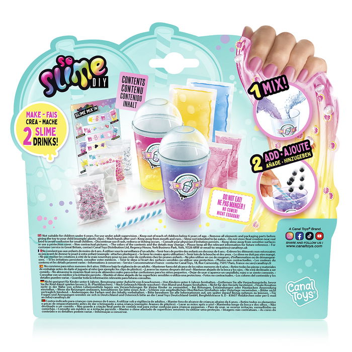 Pack 2 Slime' Presso Drinks Surtido Ssc253 Canal Toys