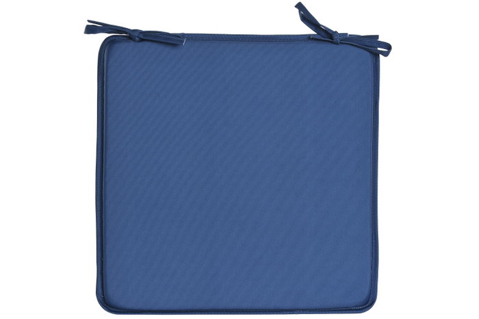 DKD Home Decor Cojín de Silla Impermeable Azul y Blanco, Pack de 2