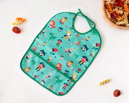 KioKids Vuelta al cole Babero Impermeable Verde para Bebés +4 Meses