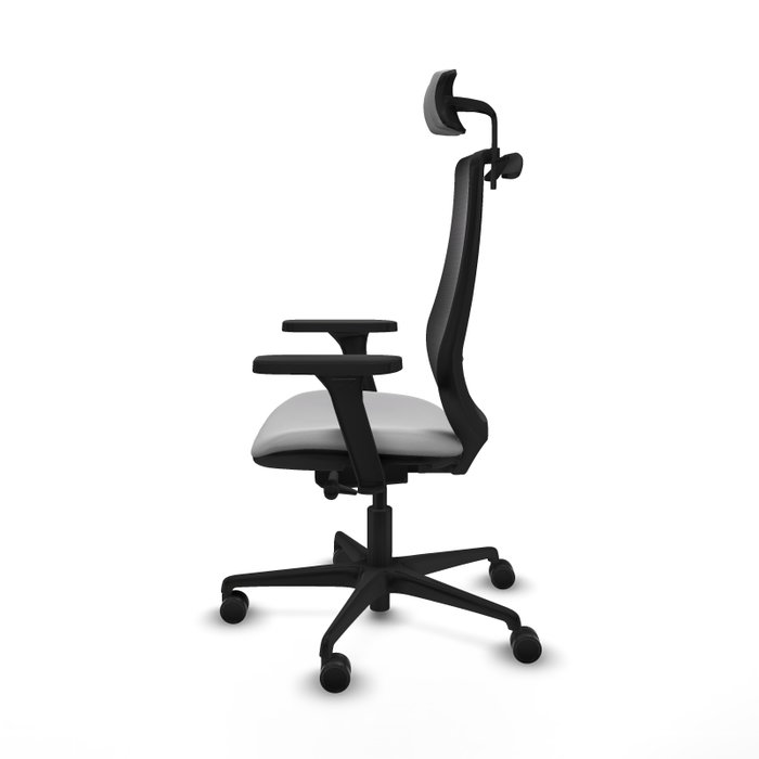 PIQUERAS Y CRESPO Silla de oficina Mardos Gris claro y Negro