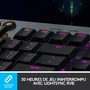 LOGITECH G - G915 LIGHTSPEED CLICKY Teclado inalámbrico para juegos de carbono - AZERTY - Negro