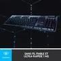 LOGITECH G - G915 LIGHTSPEED CLICKY Teclado inalámbrico para juegos de carbono - AZERTY - Negro