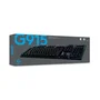 LOGITECH G - G915 LIGHTSPEED CLICKY Teclado inalámbrico para juegos de carbono - AZERTY - Negro