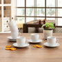 Set 6 Tazas con Plato Porcelana New Renova Quid 20 cL