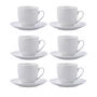 Set 6 Tazas con Plato Porcelana New Renova Quid 20 cL