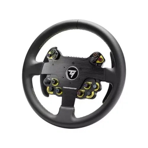 Thrustmaster Evo Racing 32R Volante de Cuero Negro y Amarillo para PC, PlayStation 4, PlayStation 5, Xbox, Xbox One Thrustmaster Evo Racing 32R Volante de Cuero Negro y Amarillo para PC, PlayStation 4, PlayStation 5, Xbox, Xbox One