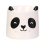 The Concept Factory Huevera de Cerámica Animales - Panda o Mapache para Huevo Pasado por Agua, Diámetro 6 cm