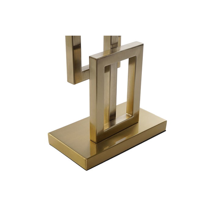 DKD Home Decor Lámpara de Sobremesa de Metal Dorada 38x23x78 cm