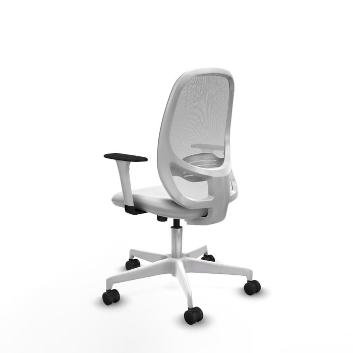 PIQUERAS Y CRESPO Silla de oficina Cilanco Blanca con Mecanismo Sincro