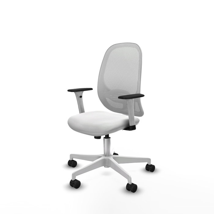 PIQUERAS Y CRESPO Silla de oficina Cilanco Blanca con Mecanismo Sincro