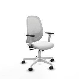 PIQUERAS Y CRESPO Silla de oficina Cilanco Blanca con Mecanismo Sincro