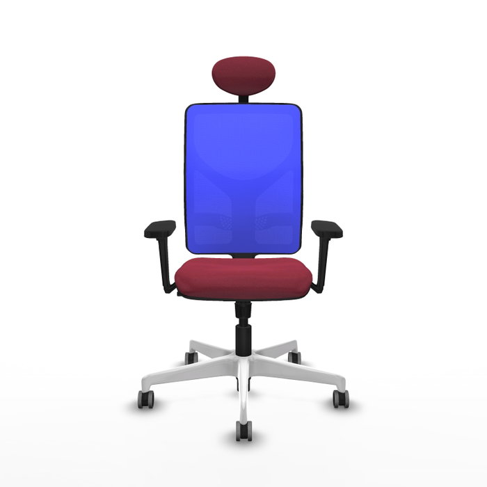 PIQUERAS Y CRESPO Silla de oficina Motilla con Mecanismo Sincro, Granate y Azul PIQUERAS Y CRESPO Silla de oficina Motilla con Mecanismo Sincro, Granate y Azul
