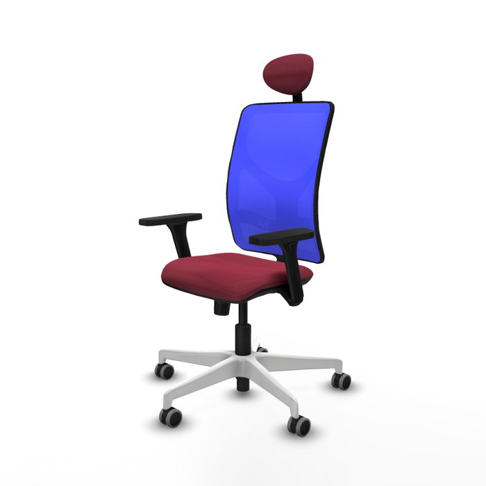 PIQUERAS Y CRESPO Silla de oficina Motilla con Mecanismo Sincro, Granate y Azul PIQUERAS Y CRESPO Silla de oficina Motilla con Mecanismo Sincro, Granate y Azul
