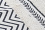 DKD Home Decor Alfombra Scandi Negro Blanco Zig Zag Algodon Polyester 226 x 160 x 0.7 cm