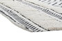 DKD Home Decor Alfombra Scandi Negro Blanco Zig Zag Algodon Polyester 226 x 160 x 0.7 cm