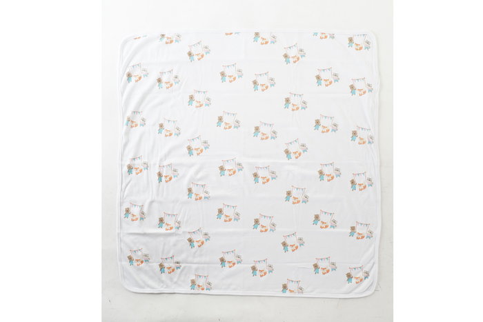 DKD Home Decor Set de 5 Piezas para Bebé: Manta, Patucos, Baberos y Gorro - Amarillo y Verde (Dimensiones 25x19x6 cm)