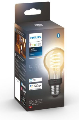 Philips Hue White Ambiance A60 Thin Filament E27 LED 550 lm