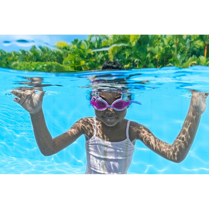 Bestway Gafa Natacion Infantil Correa Silicona Minnie & Friends +3 Años Piscina y Playa 09112
