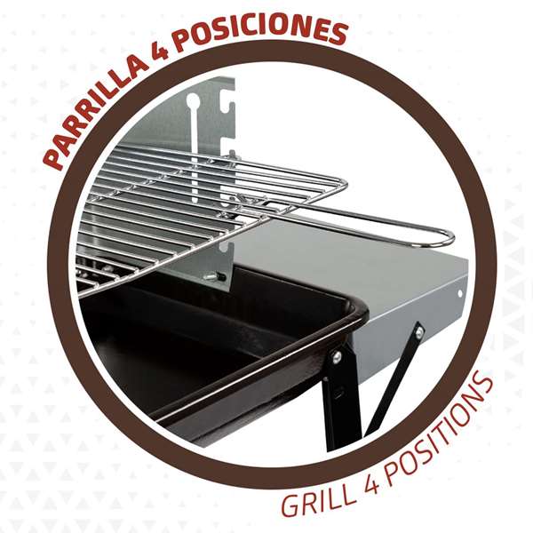 Color Baby Barbacoa de Carbón Aktive 90 x 32 x 85 cm Color Baby Barbacoa de Carbón Aktive 90 x 32 x 85 cm