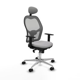 PIQUERAS Y CRESPO Silla de oficina Jorquera Gris con Mecanismo Sincro