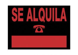 Cartel Anuncio Pvc 35X25 Se Alquila