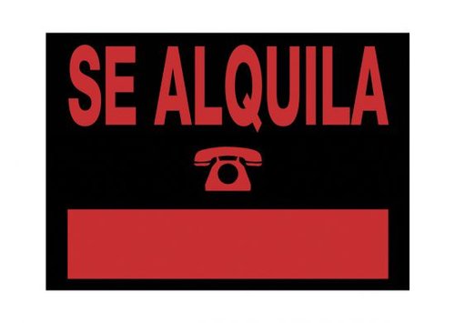 Cartel Anuncio Pvc 35X25 Se Alquila Cartel Anuncio Pvc 35X25 Se Alquila