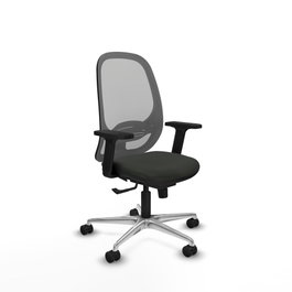 PIQUERAS Y CRESPO Silla de oficina Cilanco con Mecanismo Sincro Negro/Gris
