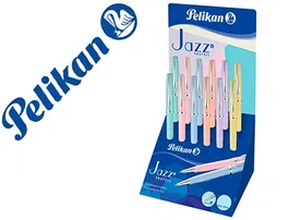 Pelikan Bolígrafo Jazz Pastel Expositor 12 Unidades Colores Surtidos