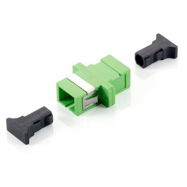 EQUIP 156144 Conector SC/APC Singlemode Simplex Monomodo Verde para Fibra Óptica - Paquete de 12 Unidades