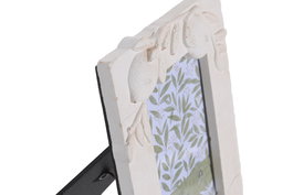 DKD Home Decor Marco de Fotos de Cemento 10x15 cm Crema