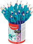 MAPED Lápices de grafito HB con goma y adaptador ergonómico, bote de 22 unidades
