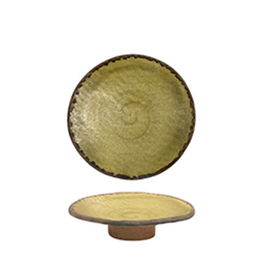 SUMMA PREMIUM HAKU Plato Alzado de Gres Decorado a Mano 19 cm Diámetro, 4 cm Alto - Colección HAKU Vajilla Premium