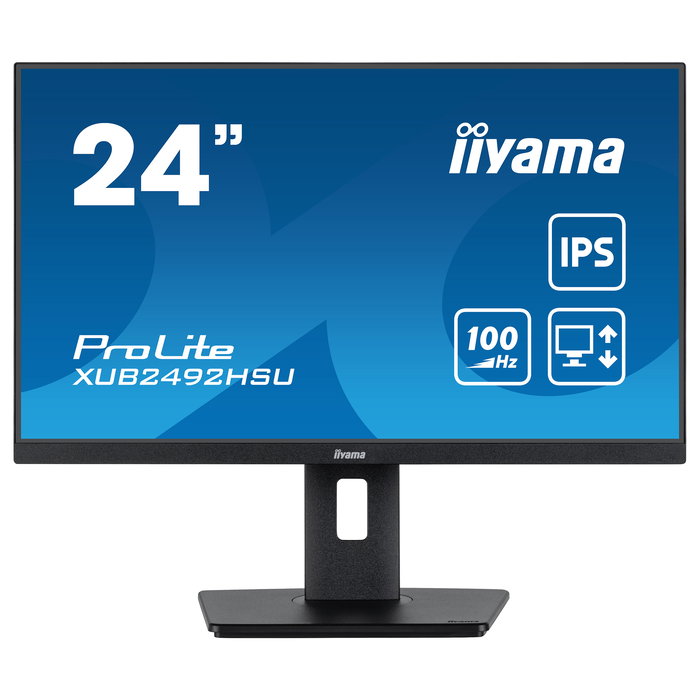 iiyama ProLite XUB2492HSU-B6 - Monitor 60,5 cm (24") Full HD IPS, 100 Hz, 0,4 ms, AMD FreeSync, Pivot, Negro - XUB2492HSU-B6