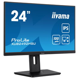 iiyama ProLite XUB2492HSU-B6 - Monitor 60,5 cm (24") Full HD IPS, 100 Hz, 0,4 ms, AMD FreeSync, Pivot, Negro - XUB2492HSU-B6