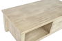 DKD Home Decor Mesa Centro Tropical Natural Madera Acacia 120 x 60 x 45 cm