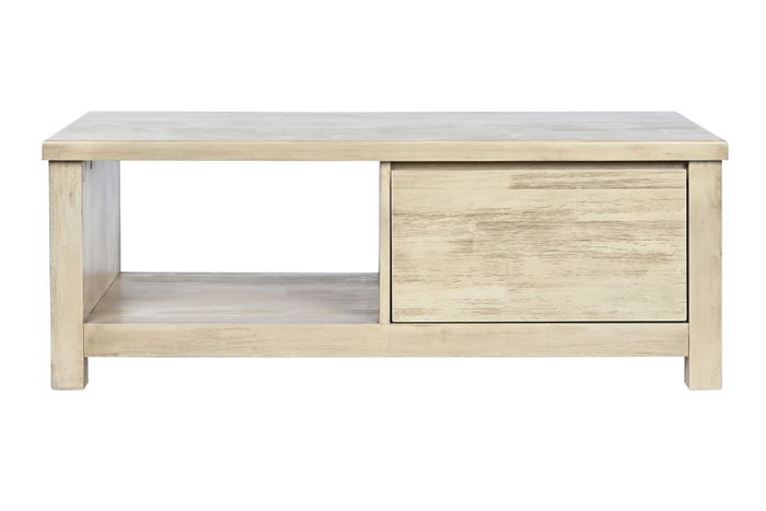 DKD Home Decor Mesa Centro Tropical Natural Madera Acacia 120 x 60 x 45 cm