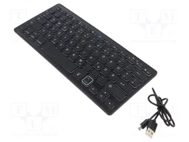 GEMBIRD Teclado Inalámbrico Slim Negro DE Layout