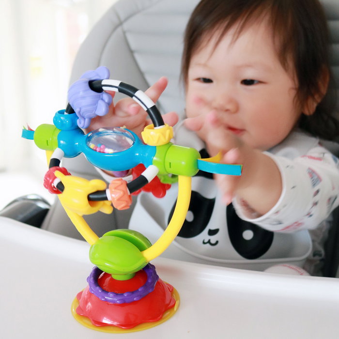 Playgro Juguete Giratorio Para Trona 0182212 con Sonajero y Cuentas +6 Meses Multilingüe Playgro Juguete Giratorio Para Trona 0182212 con Sonajero y Cuentas +6 Meses Multilingüe