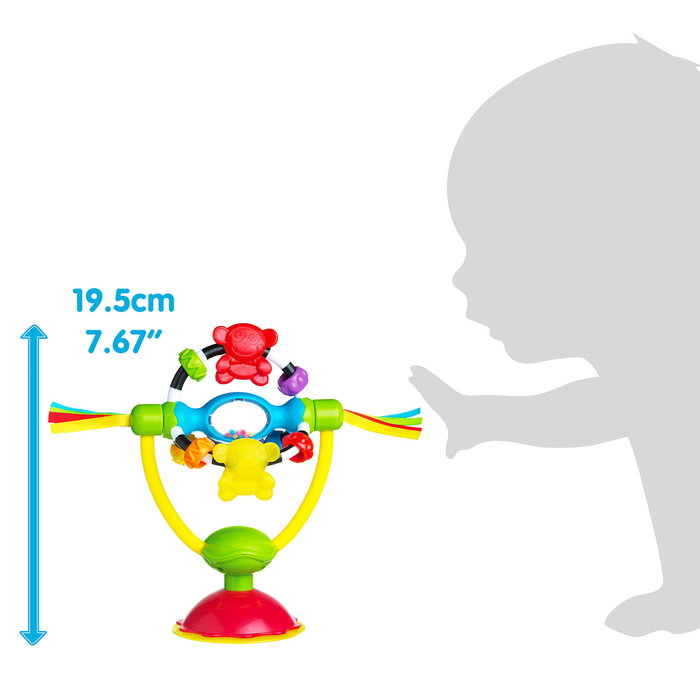 Playgro Juguete Giratorio Para Trona 0182212 con Sonajero y Cuentas +6 Meses Multilingüe Playgro Juguete Giratorio Para Trona 0182212 con Sonajero y Cuentas +6 Meses Multilingüe