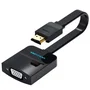Vention Cable Conversor HDMI Macho a VGA Hembra con Jack 3.5 mm Audio, 15 cm, Negro