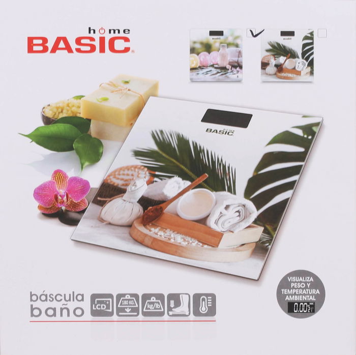 Basic Home Báscula Digital 180Kg Basic Home (6 Unidades)