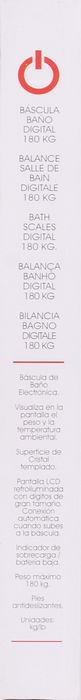 Basic Home Báscula Digital 180Kg Basic Home (6 Unidades)