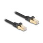 DeLOCK Cable de red RJ45 Cat.6A S/FTP con cubierta trenzada 10 m Negro