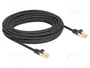 DeLOCK Cable de red RJ45 Cat.6A S/FTP 10 m negro
