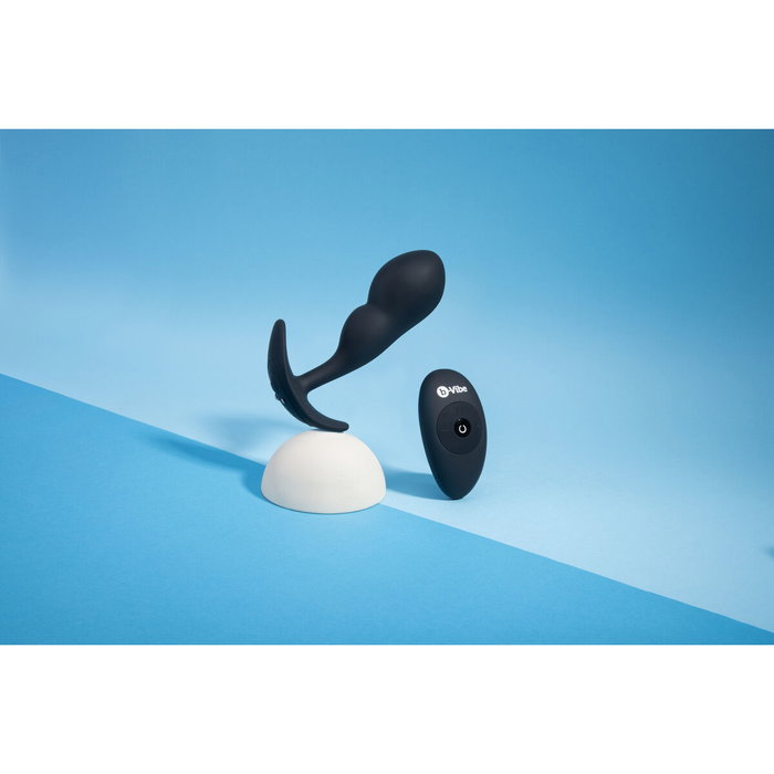 Plug anal con control remoto B-Vibe Negro