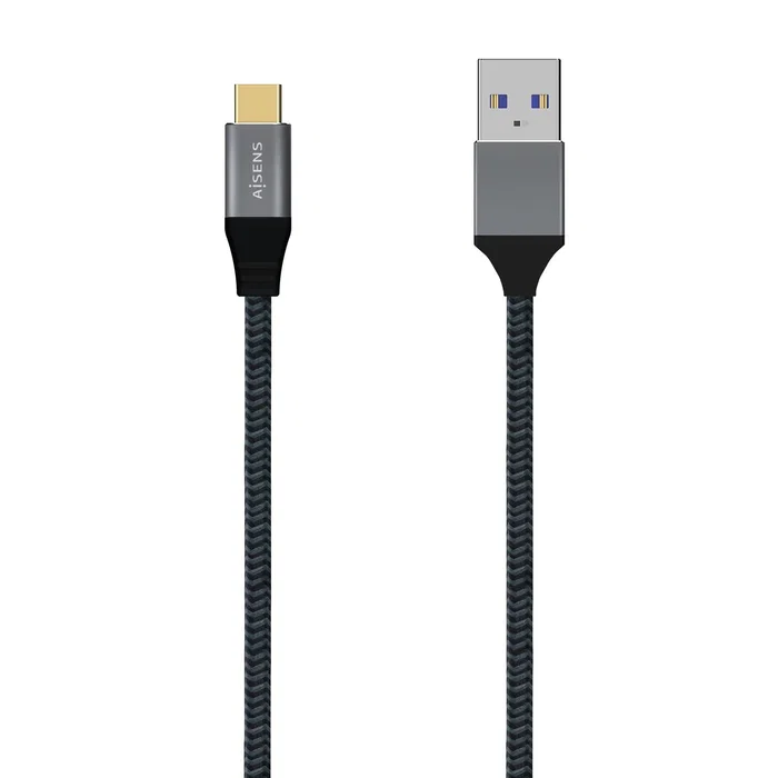 AISENS - CABLE USB 3.1 GEN2 ALUMINIO 10GBPS 3A, TIPO USB-C/M-A/M, GRIS, 0.5M AISENS - CABLE USB 3.1 GEN2 ALUMINIO 10GBPS 3A, TIPO USB-C/M-A/M, GRIS, 0.5M