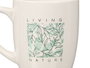 VESSIA Taza Porcelana Living Nature 350ml Blanco-Verde