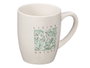 VESSIA Taza Porcelana Living Nature 350ml Blanco-Verde