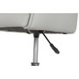 DKD Home Decor Silla de Oficina PU y Metal Gris con Ruedas